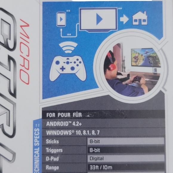 Mad Catz Micro C.T.R.L. Black Mobile Gamepad for Android & Windows - Picture 4 of 8